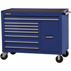 Proto® 450HS 50" Workstation - 8 Drawer & 2 Shelves, Blue - Industrial Tool & Supply