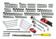 Proto® 1/4", 3/8", 1/2" Drive 184 Piece Socket Set- 6 & 12 - Tools Only - Industrial Tool & Supply