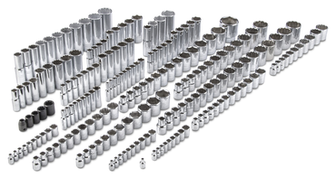 Proto® 1/4", 3/8", & 1/2" Drive 205 Piece Socket Set- 6, 8, and 12 Point - Industrial Tool & Supply