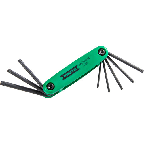 Proto 8 Piece Torx Folding Key Set - Industrial Tool & Supply
