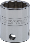 Proto® Tether-Ready 3/8" Drive Socket 17 mm - 12 Point - Industrial Tool & Supply