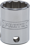 Proto® Tether-Ready 3/8" Drive Socket 18 mm - 12 Point - Industrial Tool & Supply