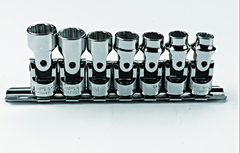 Proto® 3/8" Drive 7 Piece Metric Universal Socket Set - 12 Point - Industrial Tool & Supply