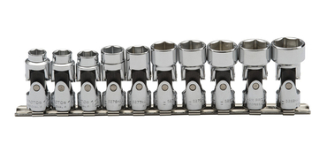 Proto® 3/8" Drive 10 Piece Metric Universal Socket Set - 6 Point - Industrial Tool & Supply