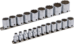 Proto® Tether-Ready 3/8" Drive 21 Piece Metric Socket Set - 12 Point - Industrial Tool & Supply