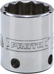 Proto® Tether-Ready 3/8" Drive Socket 21 mm - 12 Point - Industrial Tool & Supply