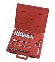 Proto® 3/8" Drive 29 Piece Metric Socket, Combination Set - 12 Point - Industrial Tool & Supply