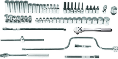 Proto® 3/8" Drive 57 Piece Metric Socket Set - 12 Point - Tools Only - Industrial Tool & Supply