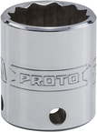 Proto® Tether-Ready 3/8" Drive Socket 22 mm - 12 Point - Industrial Tool & Supply