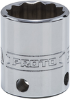 Proto® Tether-Ready 3/8" Drive Socket 3/4" - 12 Point - Industrial Tool & Supply