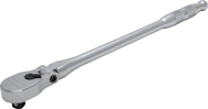 Proto® 1/2" Drive Flex Head Precision 90 Pear Head Ratchet Long 18"- Full Polish - Industrial Tool & Supply