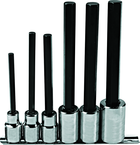 Proto® 1/2" Drive 6 Piece Extra Long Hex Bit Set - Industrial Tool & Supply