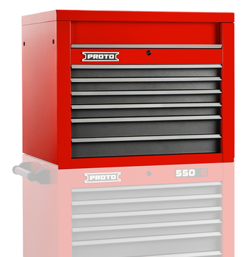 Proto® 550S 34" Top Chest - 6 Drawer, Gloss Red - Industrial Tool & Supply