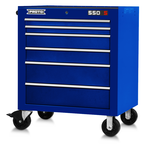 Proto® 550S 34" Roller Cabinet - 6 Drawer, Gloss Blue - Industrial Tool & Supply