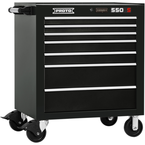 Proto® 550S 34" Roller Cabinet - 7 Drawer, Gloss Black - Industrial Tool & Supply