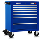 Proto® 550S 34" Roller Cabinet - 7 Drawer, Gloss Blue - Industrial Tool & Supply