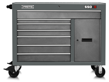 Proto® 550S 50" Workstation - 7 Drawer & 1 Shelf, Dual Gray - Industrial Tool & Supply