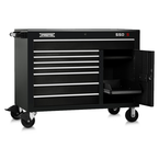 Proto® 550S 50" Workstation - 8 Drawer & 2 Shelves, Gloss Black - Industrial Tool & Supply