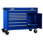 Proto® 550S 50" Workstation - 8 Drawer & 1 Shelf, Gloss Blue - Industrial Tool & Supply