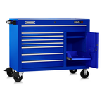 Proto® 550S 50" Workstation - 8 Drawer & 2 Shelves, Gloss Blue - Industrial Tool & Supply