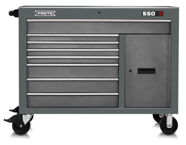 Proto® 550S 50" Workstation - 8 Drawer & 1 Shelf, Dual Gray - Industrial Tool & Supply