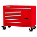 Proto® 550S 50" Workstation - 8 Drawer & 2 Shelves, Gloss Red - Industrial Tool & Supply