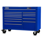 Proto® 550S 57" Workstation - 13 Drawer, Gloss Blue - Industrial Tool & Supply