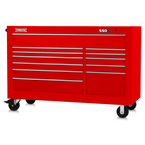 Proto® 550S 66" Workstation - 12 Drawer, Gloss Red - Industrial Tool & Supply