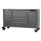 Proto® 550E 67" Front Facing Power Workstation w/ USB - 18 Drawer, Dual Gray - Industrial Tool & Supply