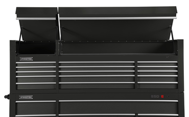 Proto® 550S 88" Top Chest - 15 Drawer, Dual Black - Industrial Tool & Supply