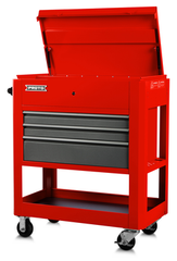 Proto® Heavy Duty Utility Cart- 3 Drawer Red - Industrial Tool & Supply