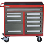 Proto® 560S 45" Workstation- 10 Drawer- Safety Red & Gray - Industrial Tool & Supply