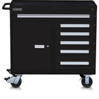 Proto® 560S 45" Workstation- 6 Drawer & 1 Shelf- Dual Black - Industrial Tool & Supply