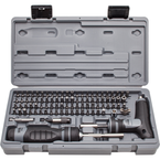 Proto® 91 Piece Multibit Set with Ratcheting Screwdriver and T-Handle - Industrial Tool & Supply