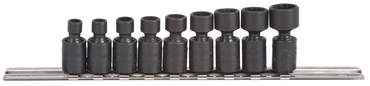 Proto® 1/4" Drive 9 Piece Metric Universal Impact Socket Set - 12 Point - Industrial Tool & Supply