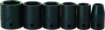 Proto® 1/4" Drive 6 Piece Impact Socket Set - 6 Point - Industrial Tool & Supply
