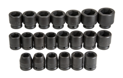 Proto® 3/4" Drive 21 Piece Metric Impact Socket Set - 6 Point - Industrial Tool & Supply