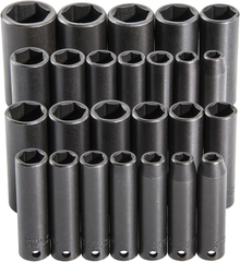 Proto® 3/8" Drive 25 Piece  Deep Impact Socket Set - 6 Point - Industrial Tool & Supply