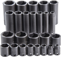 Proto® 3/8" Drive 25 Piece Impact Socket Set - 6 Point - Industrial Tool & Supply