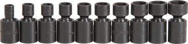 Proto® 3/8" Drive 10 Piece Metric Universal Impact Socket Set - 6 Point - Industrial Tool & Supply