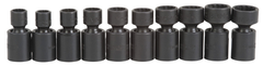 Proto® 3/8" Drive 10 Piece Metric Universal Impact Socket Set - 12 Point - Industrial Tool & Supply