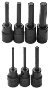 Proto® 3/8" Drive 7 Piece Hex Bit Impact Socket Set - Industrial Tool & Supply