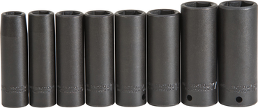 Proto® 1/2" Drive 8 Piece Deep Impact Socket Set - 6 Point - Industrial Tool & Supply