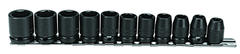 Proto® 3/8" Drive 11 Piece Metric Impact Socket Set - 6 Point - Industrial Tool & Supply