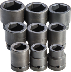 Proto® 1" Drive 9 Piece Impact Socket Set - 6 Point - Industrial Tool & Supply