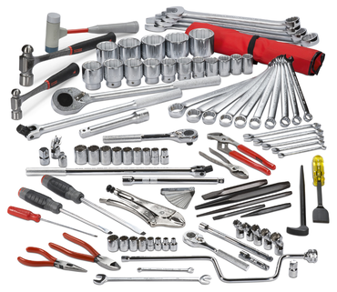 Proto® 92 Piece Heavy Equipment Set With Top Chest J442719-8RD - Industrial Tool & Supply