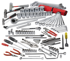 Proto® 92 Piece Heavy Equipment Set With Top Chest J442715-6RD-D - Industrial Tool & Supply