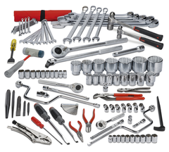 Proto® 99 Piece Metric Heavy Equipment Set With Top Chest J442719-8RD - Industrial Tool & Supply