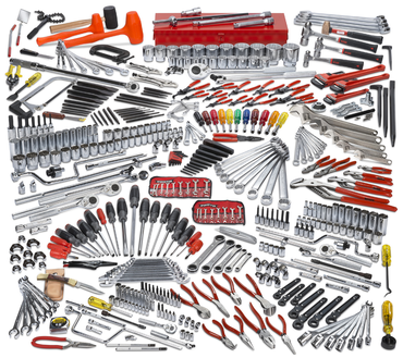 Proto® 453 Piece Intermediate Tool Set With Roller Cabinet J442742-8RD and Top Chest J442719-12RD-D - Industrial Tool & Supply