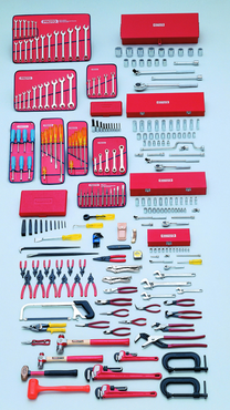 Proto® 248 Piece Metric Intermediate Set With Roller Cabinet J453441-8RD - Industrial Tool & Supply